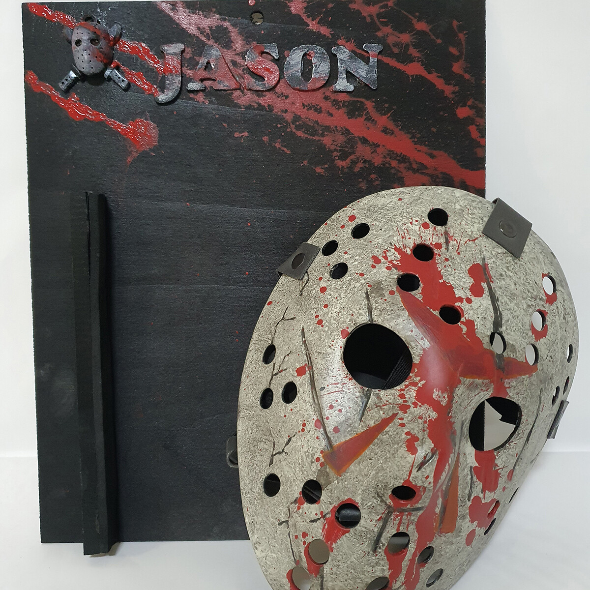Maschera Jason Voorhees Artigianale in Vetroresina - Made in Italy - immagine 4