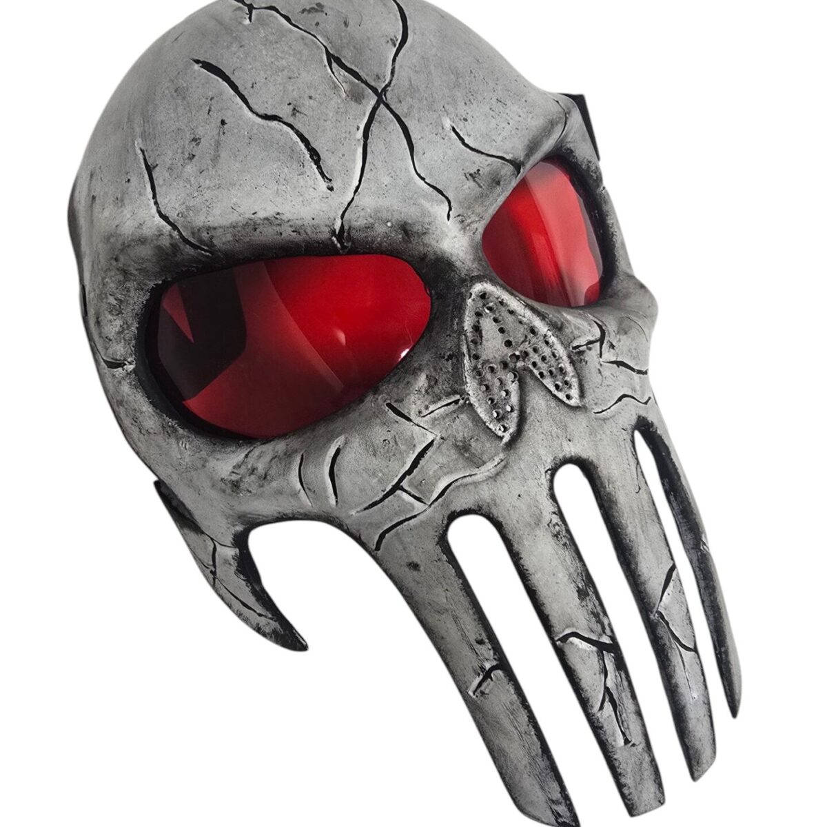 Maschera Punisher Artigianale in Vetroresina - Pezzo Unico da Collezione / Cosplay - Made in Italy - immagine 7