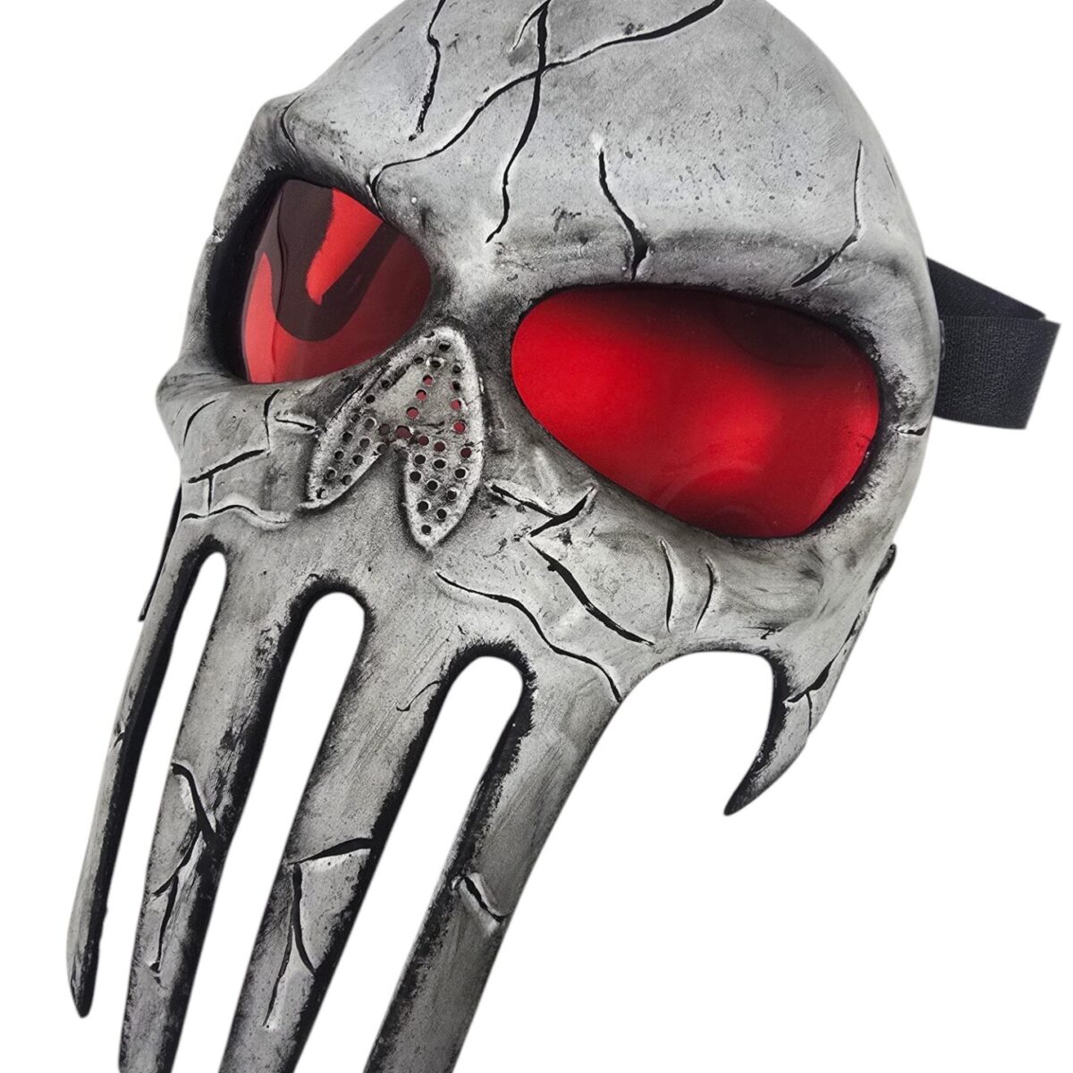 Maschera Punisher Artigianale in Vetroresina - Pezzo Unico da Collezione / Cosplay - Made in Italy - immagine 8