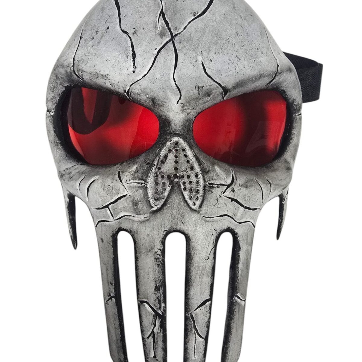 Maschera Punisher Artigianale in Vetroresina - Pezzo Unico da Collezione / Cosplay - Made in Italy