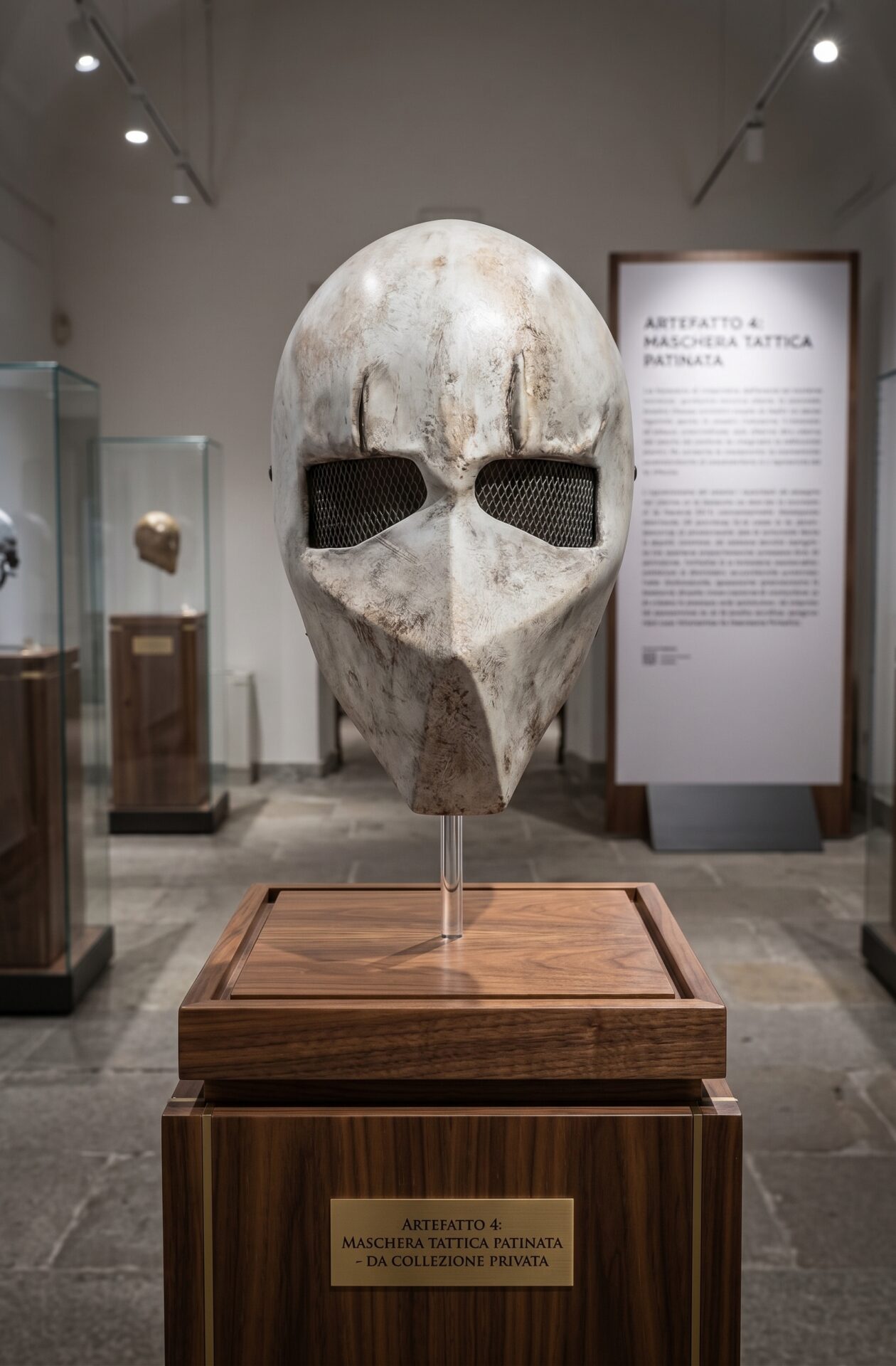 Maschera Tattica Patinata – Finitura Artigianale Effetto Usurato - immagine 2